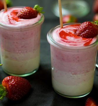 batido cremoso de fresa de herbalife