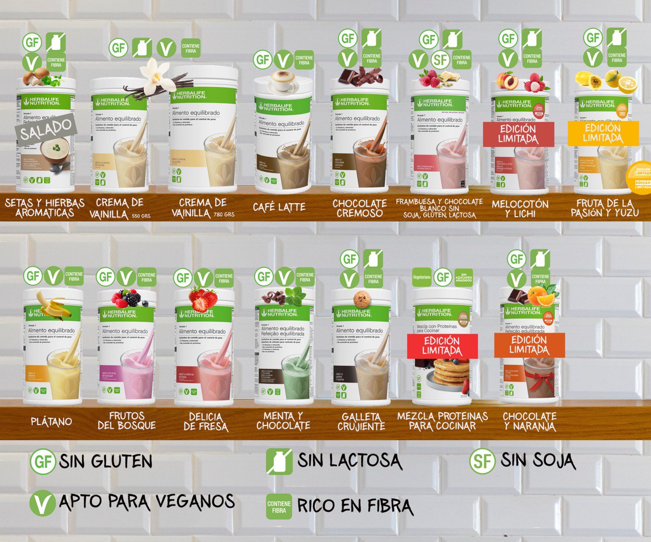 sabores nuevos herbalife batidos